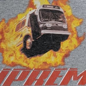 Supreme "Express" Tee (Medium•Heather Grey•8/10)